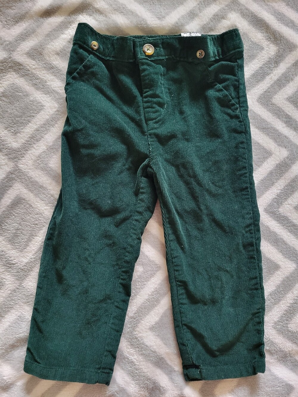 Boys size 18 months green corduroy pants